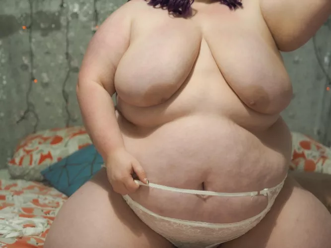 My big saggy udders, my nipples can be a little shy lol by BeckyJools