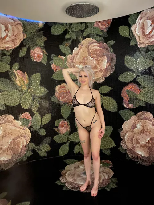 my bikini is only a little see through! 😜 by Silly_Western2819