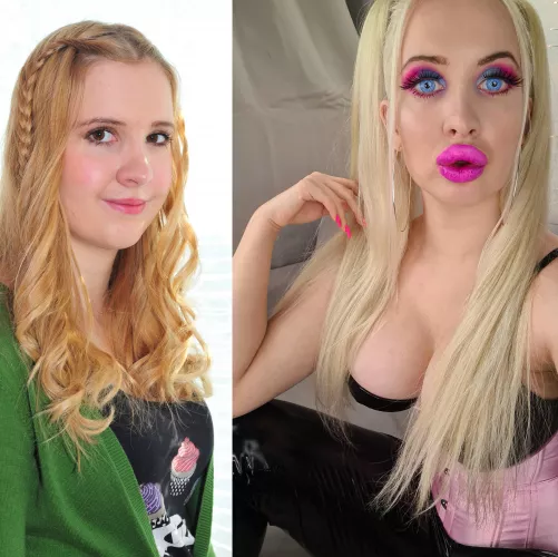 My bimbofication so far 🎀 More fillers in 2 days, expanders spring 2022 🥰 by Vivian_Rose1