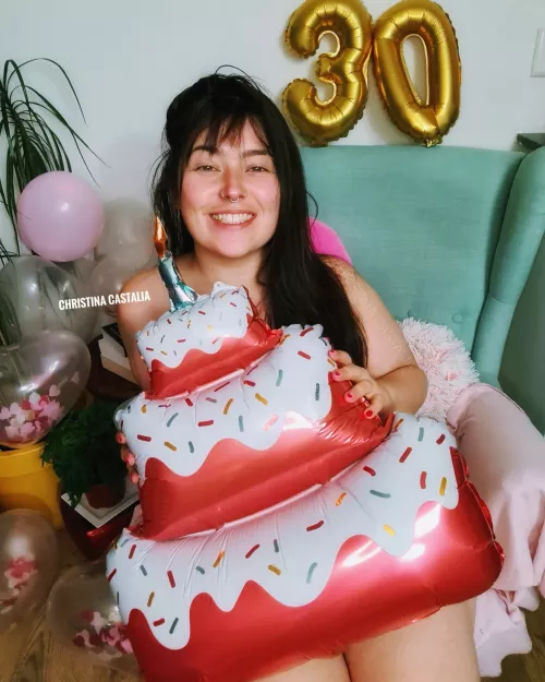 my birthday wish is a real cake this big 🤤🥳 by ChristinaCastalia