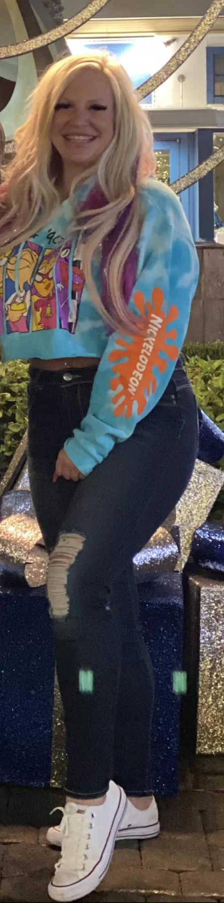 My blue outfit last night xoxo by Hotbustybarbiex