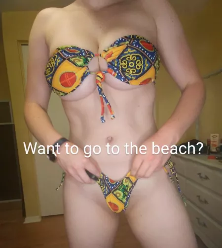 My boobs are barely contained! One big wave and my top might come off completely... 😏 by MichelleNight007