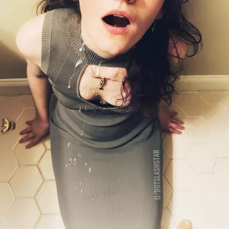My brand new dress is just a cum rag now by dotslashstar
