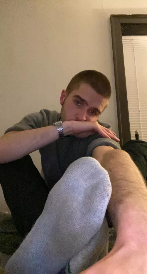 My bud wanted to see my feet but I’m shy haha by CassionAndor