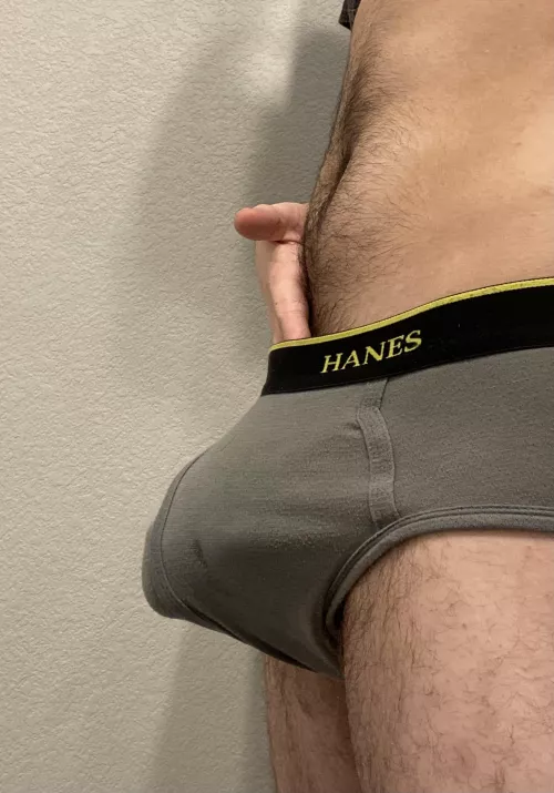 My bulge in Hanes briefs by CarryFun4678