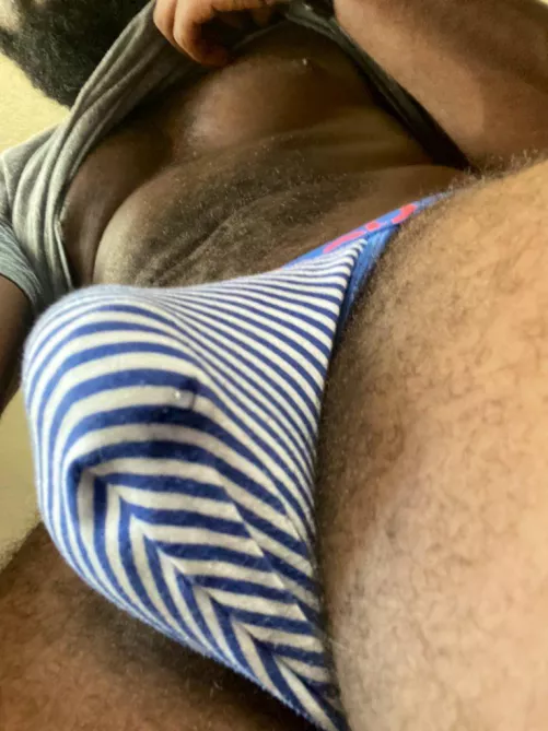 My bulge leaking precum 💦 by HtxFckWithMe