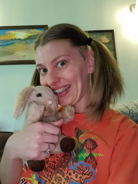 My childhood bunny. by latexcourtneylover