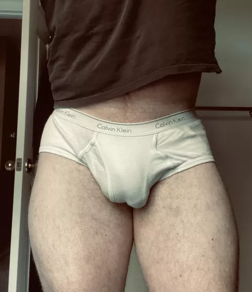 My cock outline in my Calvins. by thickguy789