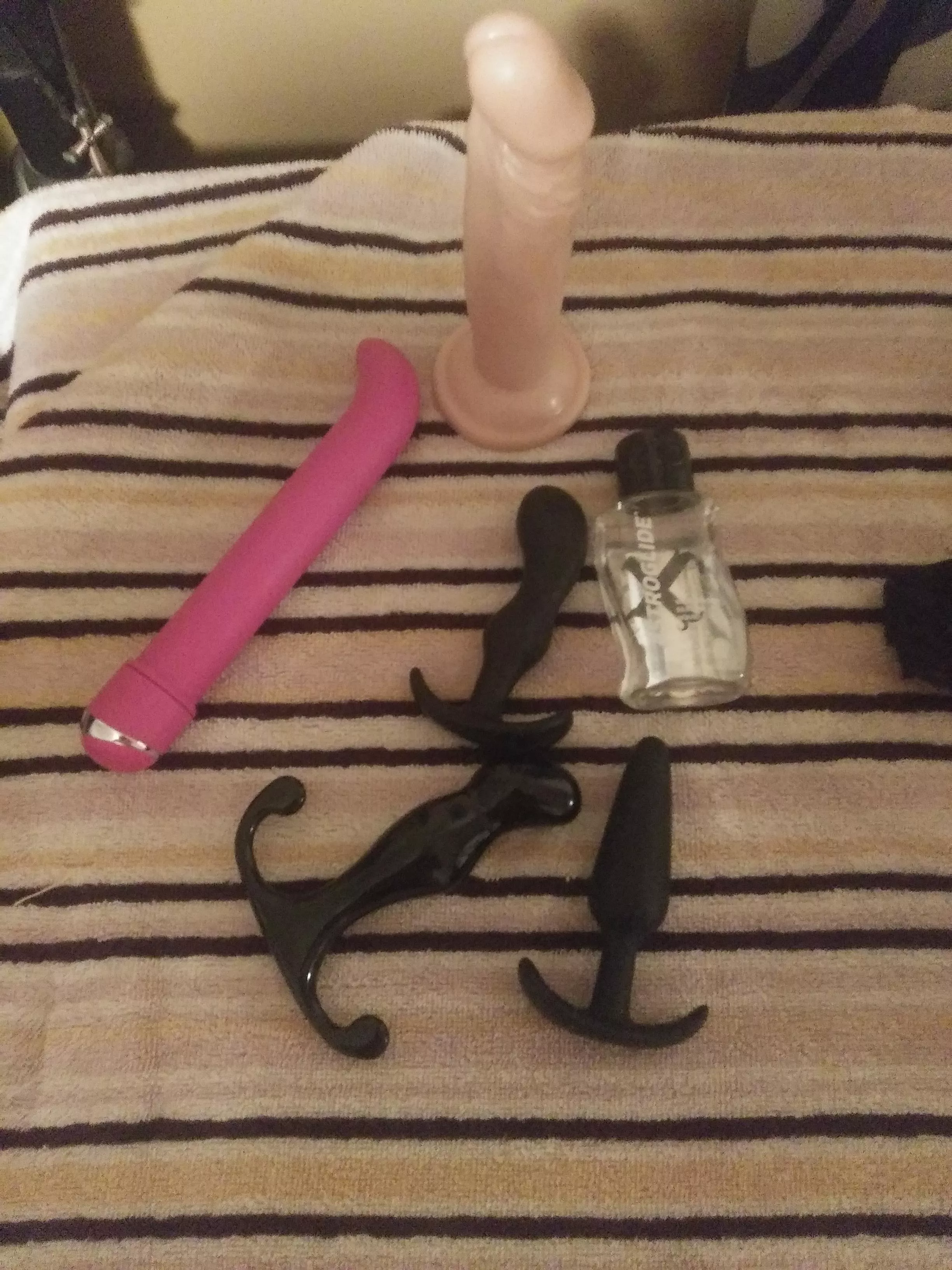 My collection ...My Aneros is by far the best ..hand free ejac every time leg shaking quiverging orgasm ...Love that thing posted by allgood50s