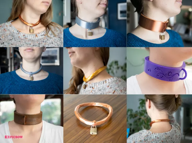My collection of 3d printed collars by kinkykusco