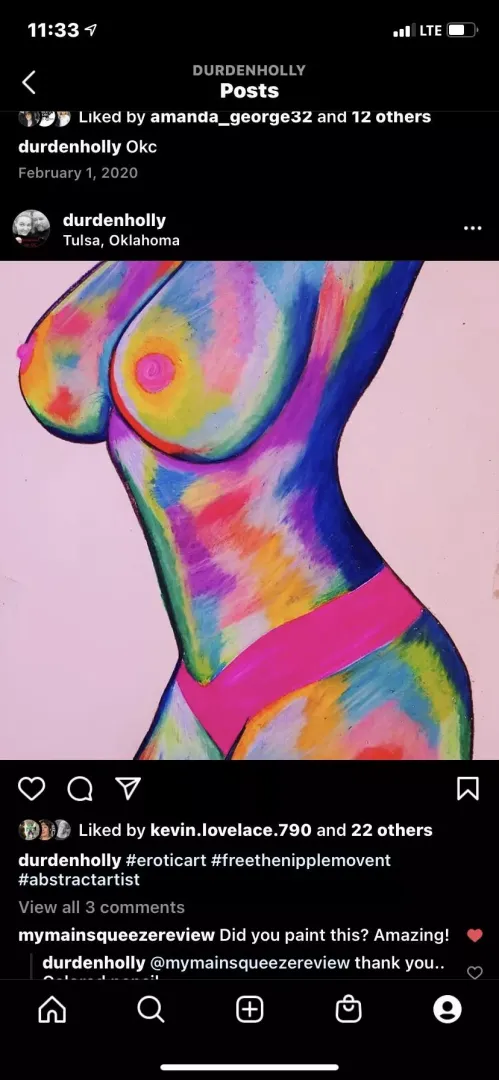 My colored pencil posted by HollyDurdenStudio