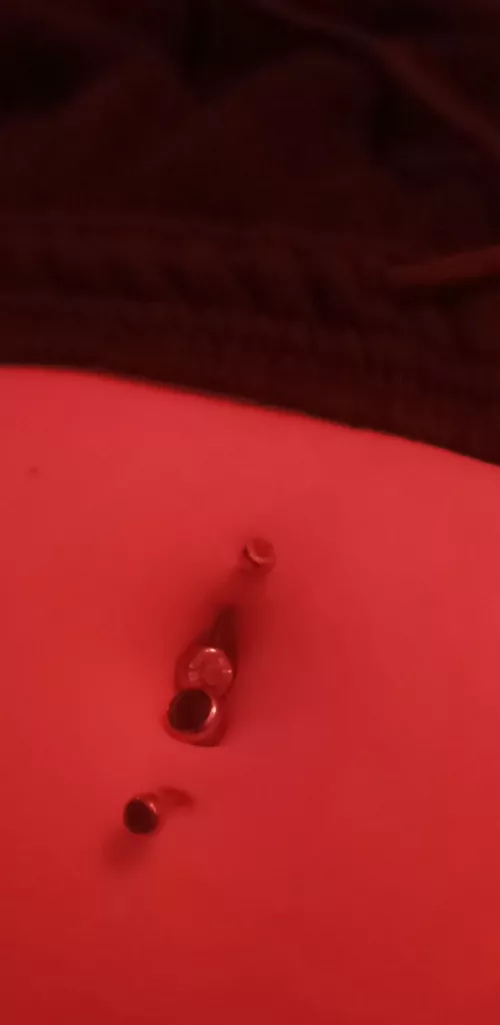 My cute double pierced bellybutton by d-rtygrl