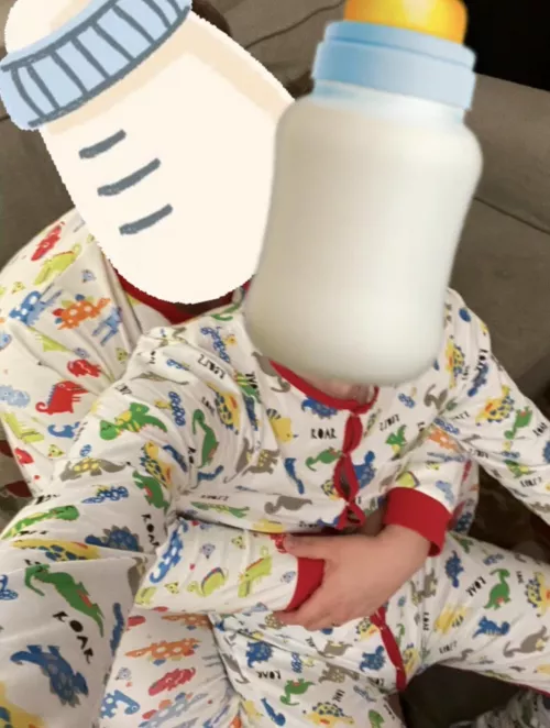 My Dada and I with dino jammies! 😊🦕🦖 by DiaperedDanny