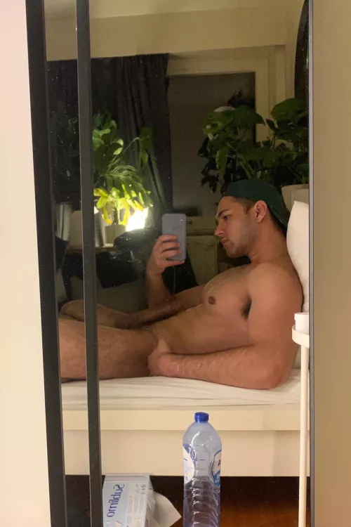 My dick nearly touching my pecs by tripodtouch