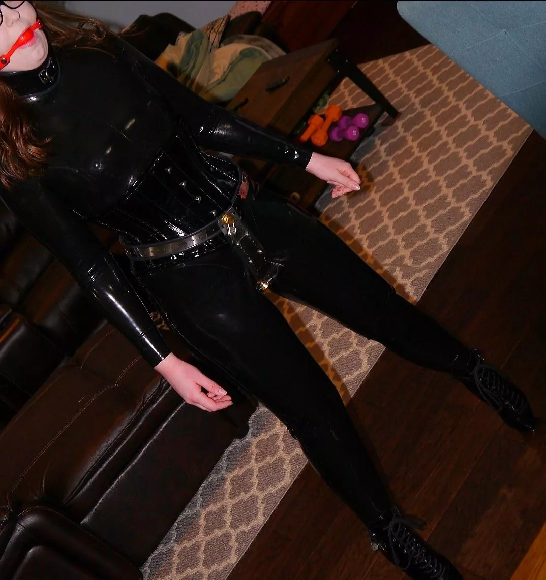 My doll practicing in her ballet boots. posted by TheNaughty2