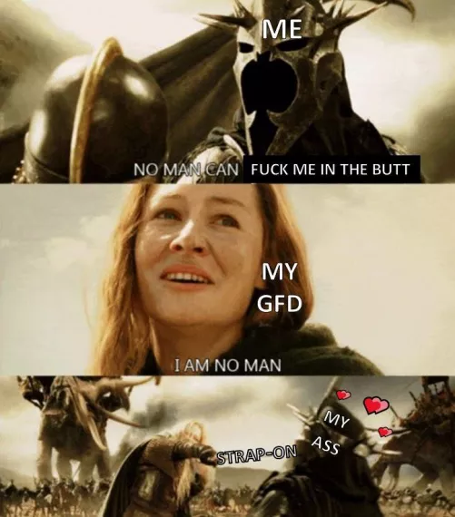 My Dom came up with this banger of a meme (OC). by crystal-ships