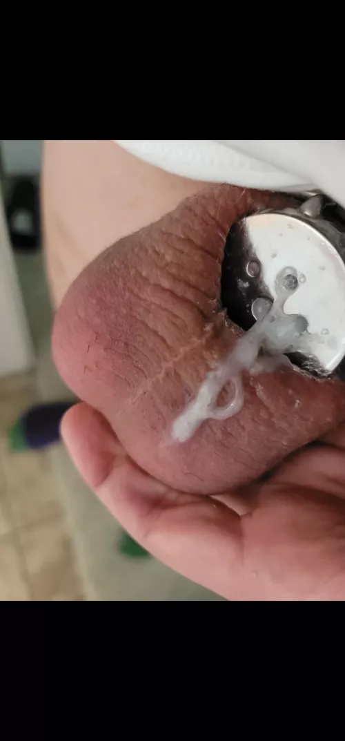 My domme only let's me cum when she fucks me, completely hands free, I'm horney all the time but starting to get used to it