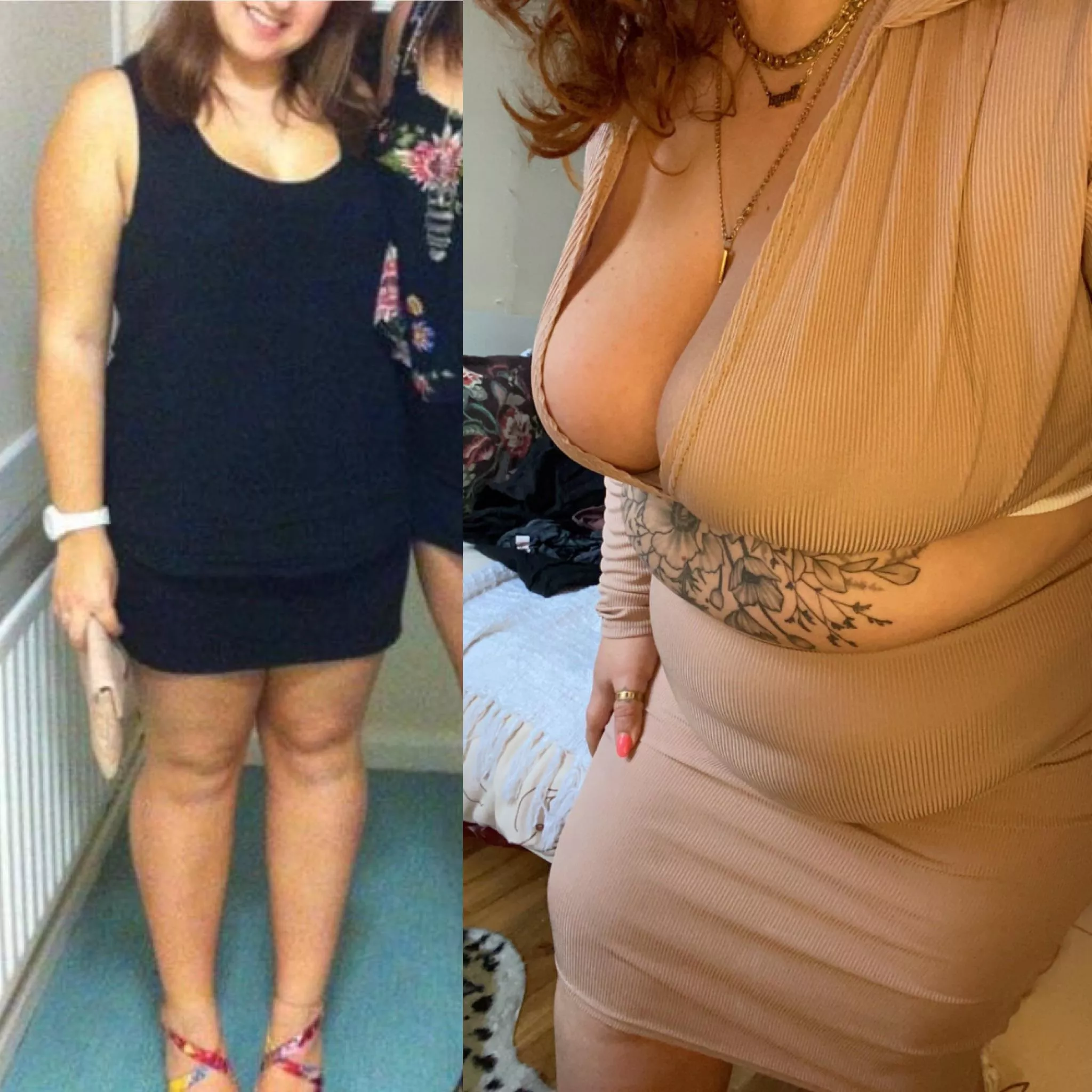 My dress size keeps climbing but the outfits are only getting tighter 🥵 posted by freya_fox