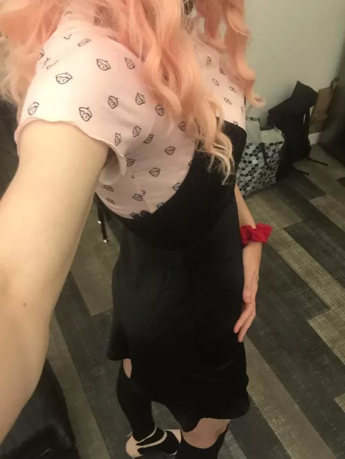 My dress was running a bit short up there, so I put on a cute top under and now I look like I know how to dress properly <3 by lunahipol