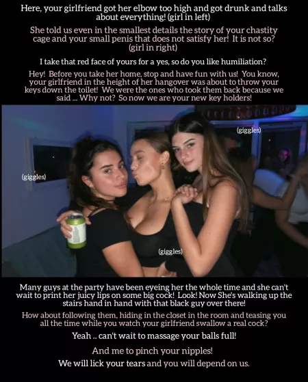My drunk girlfriend sold me to her friends and cuck me. by PervertKinks