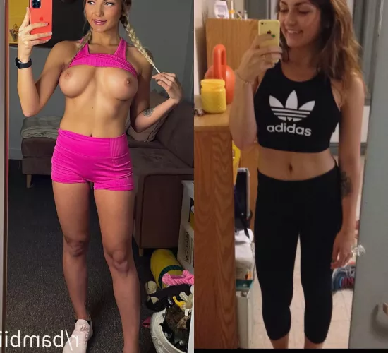 My (f22) gmy outfits vs my new ones?? by tunabuilding