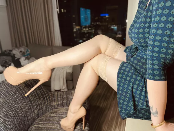 My favorite combo. A sexy woman, skirt, thigh highs, and heels! What about you? by FF-2000