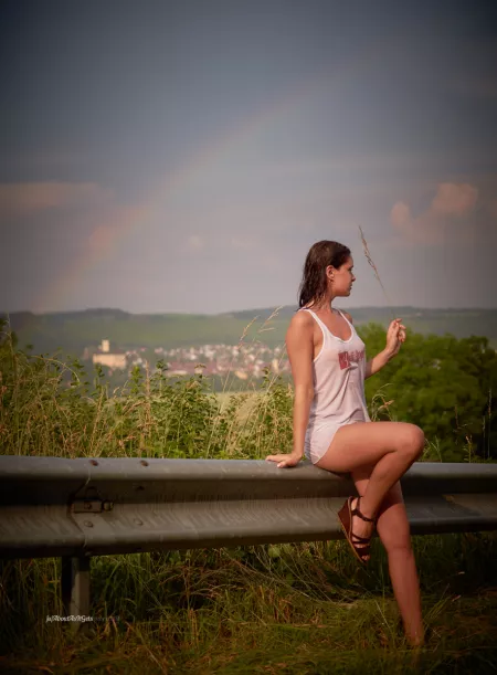 My favorite hobby was to go out in white dress or shirt right before rain is expected. by AboutAsItGets