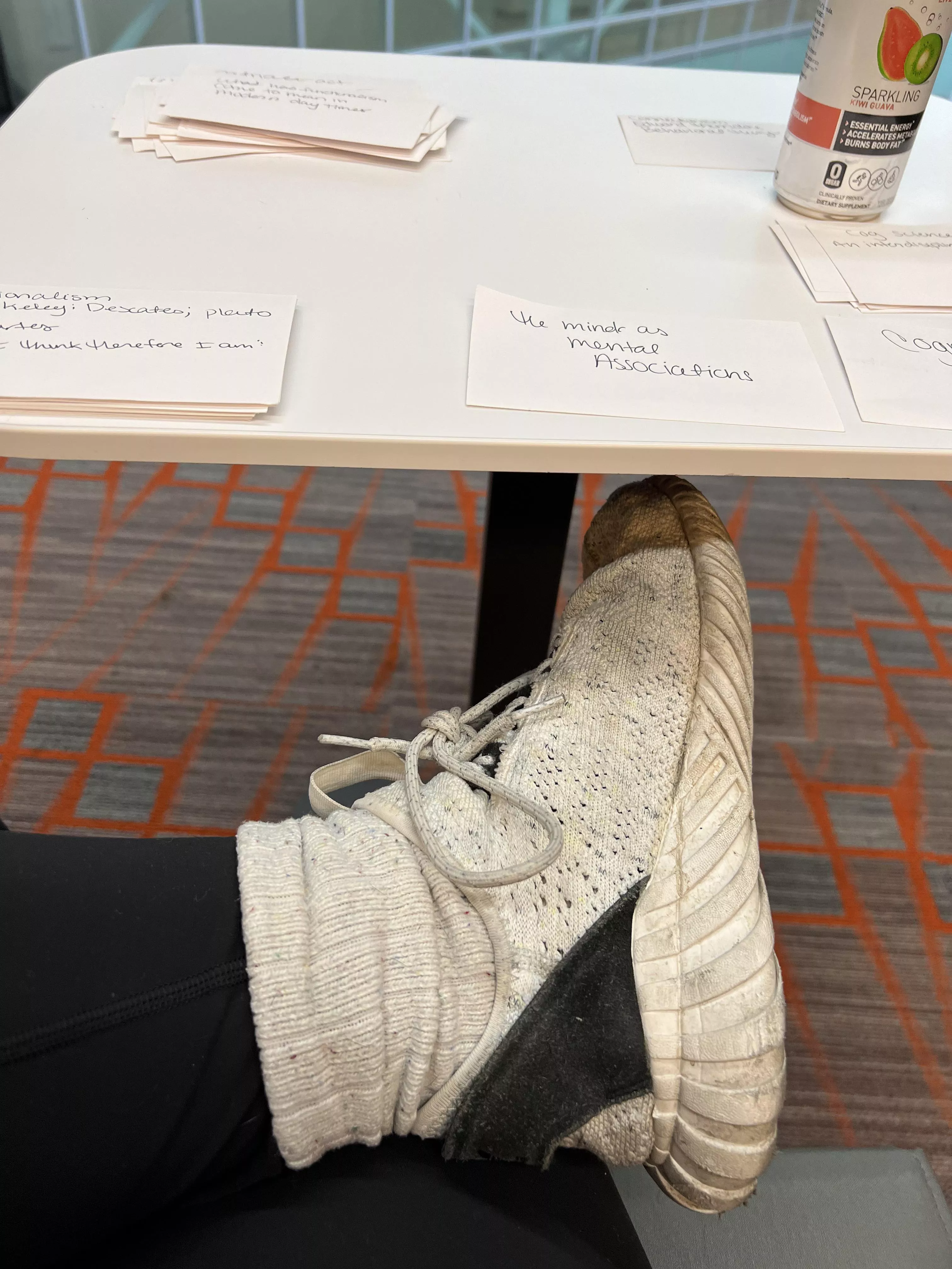 My feet always get extra sweaty on exam days. 😅 posted by somedumbbbitch