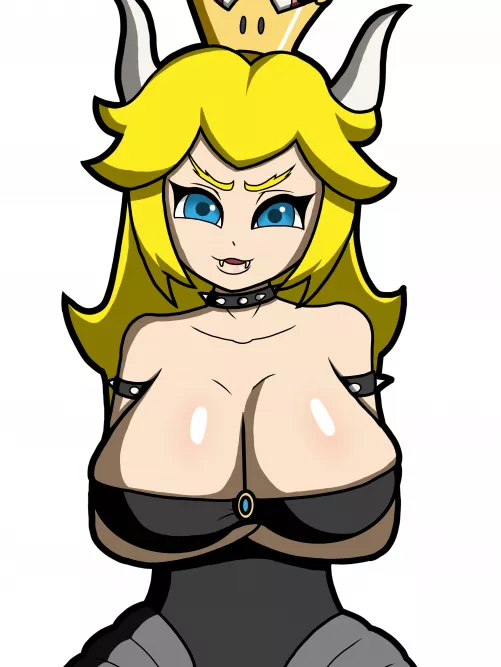 My first bowsette drawing by kevthunder