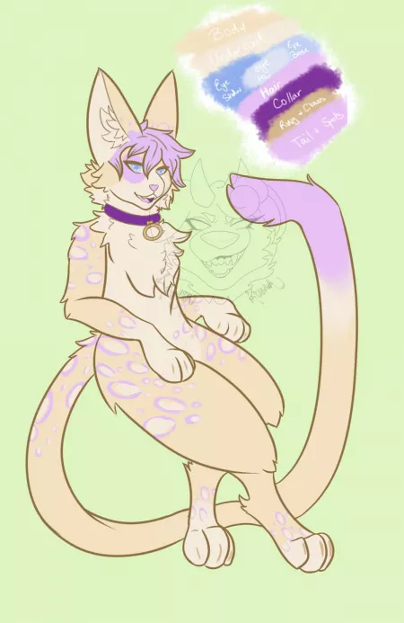 My first fursona!! by n3ko1997