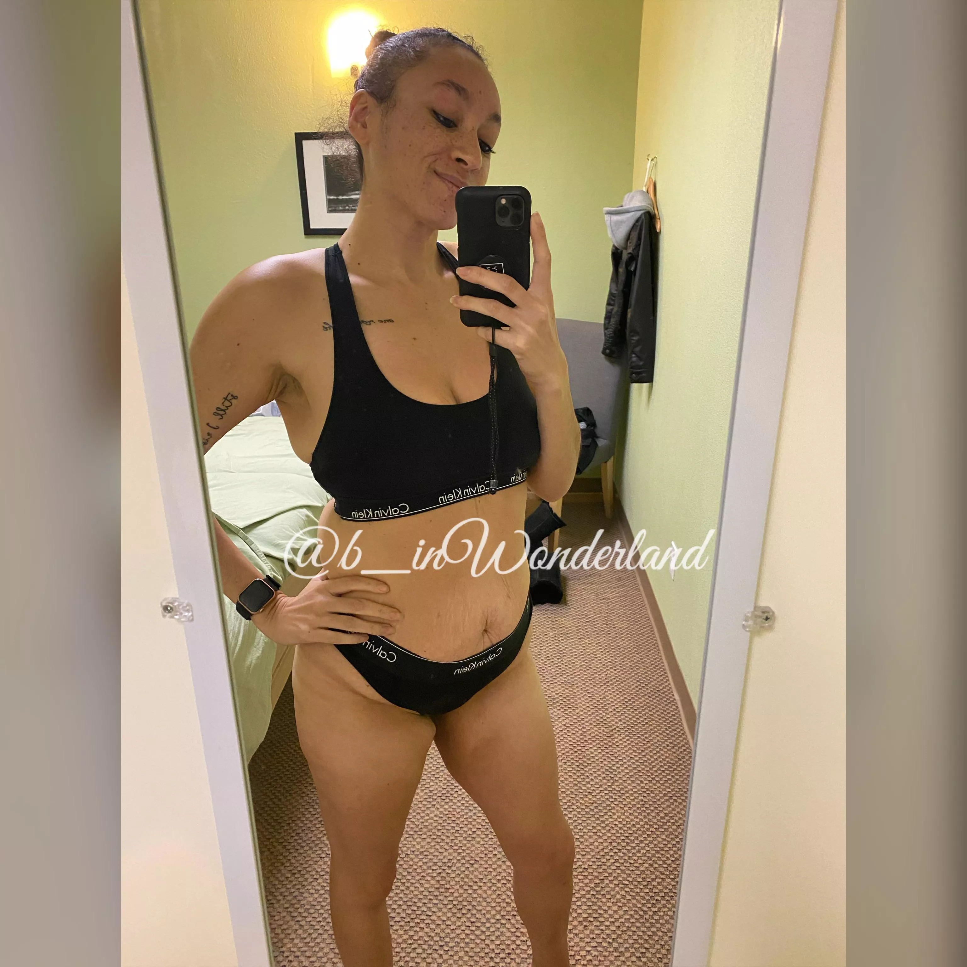 My first official CK set since my 120+ lb weight loss and breast reduction surgery. Not perfect by any means, and that’s absolutely fine with me. I’m just grateful for this body I love and appreciate so much now. Have a great day everyone. posted by b_inWonderland