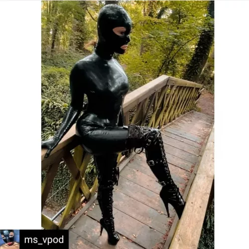 My first outdoor photoshoot, was so fun, scary and everything inbetween it's a little bridge going over a road, and think I shocked a few drivers ;-) by MsVpod69