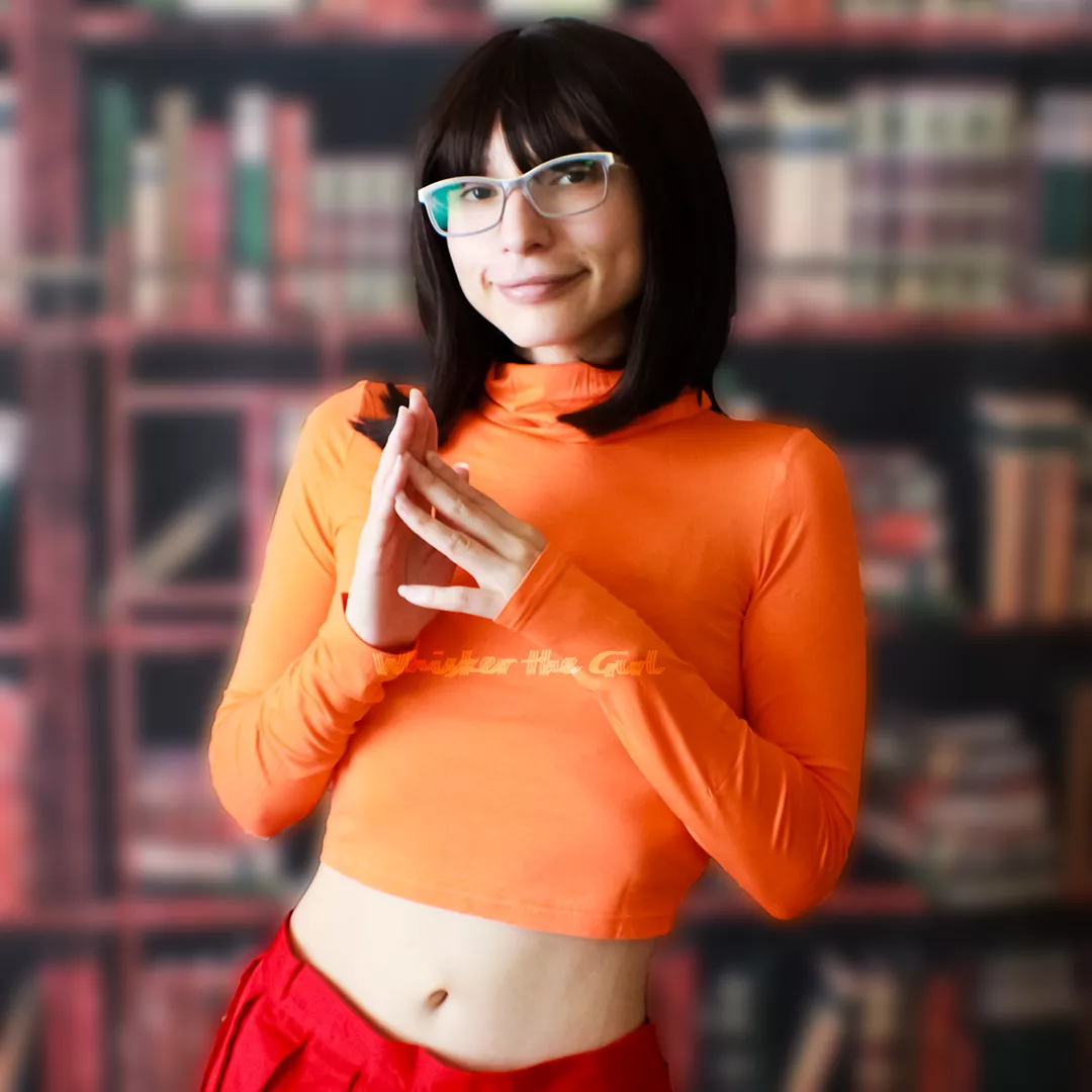 My first time as Velma, I used my own glasses c': posted by WhiskertheGirl