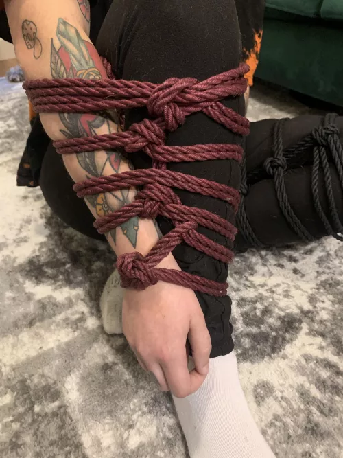 my first time getting tied today! next time, nude 👅 by EmyClairee