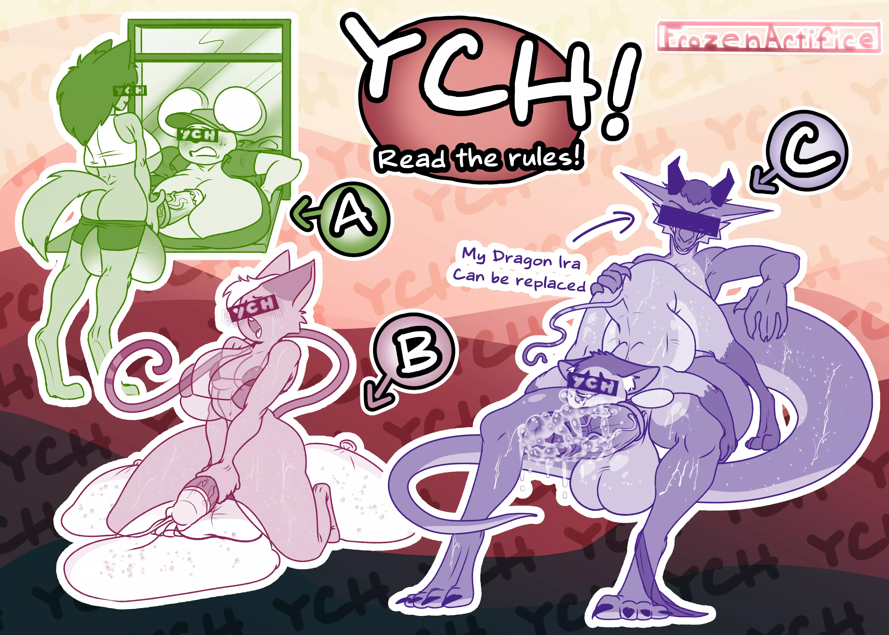 My First YCH Auction! Bids start at $40. Link in the comments! [H/F/H/H/F] (Frozen Artifice) posted by FrozenArtifice