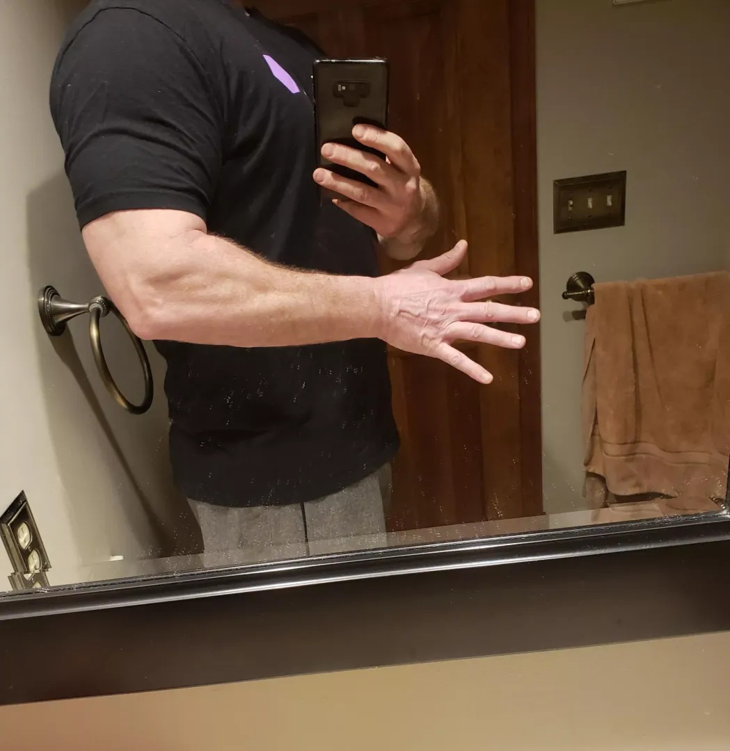 My forearms and hands tho if that's your thing. It's extremely difficult to escape my robogrip, especially if your hips are in my hands and that fat ass in the air and I'm behind you! 😊 posted by Youwillbeback2