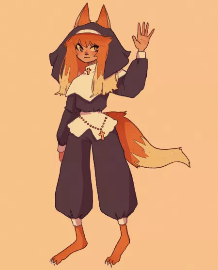 My fox nun girl <3 she prefers pants ( ig @ pipo.puppy ) by Qualilia