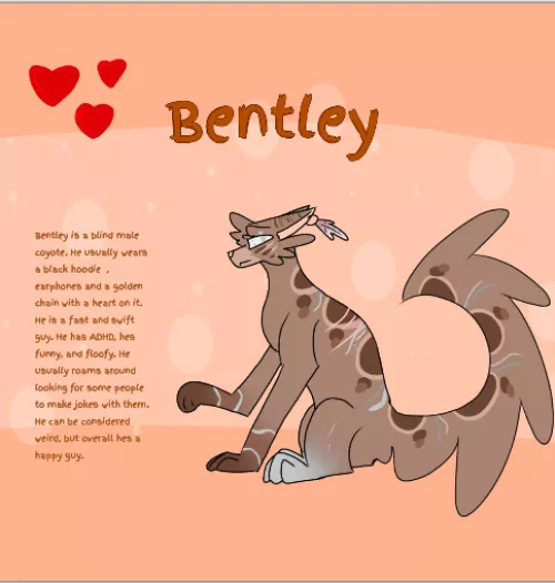My Fursona Bentley! :3 by RenHasNoName