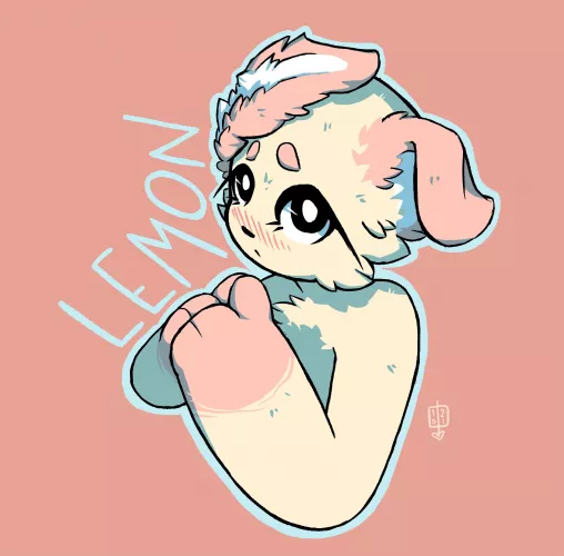 my fursona, lemon 💕💕 by n0nbelle