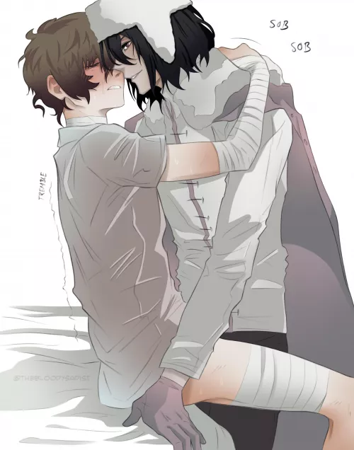 My Fyodai art [Bungo Stray Dogs] for today’s Whumptober prompt: Trapped (made for a fanfic I wrote based on Dazai’s captivity to explain the prompt lol) by The-Winged-Writer