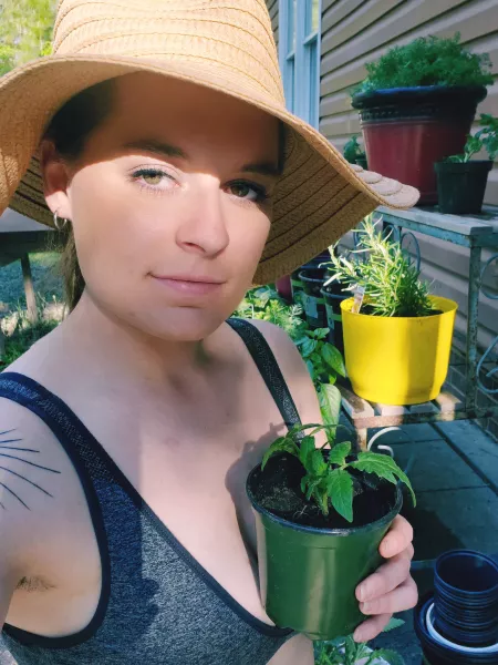 My garden is wet.. and so am I. by Dee-Alice