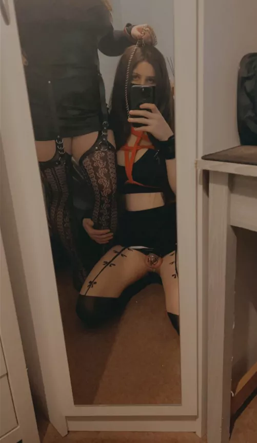 My gf said it’s staying locked until I learn to be a good girl 🥺 by LittleSubLexi