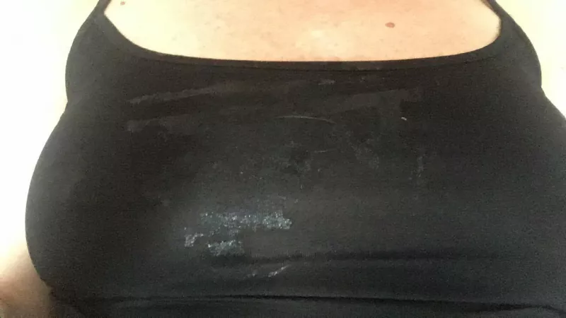 My GF’s boobs, not my cum!