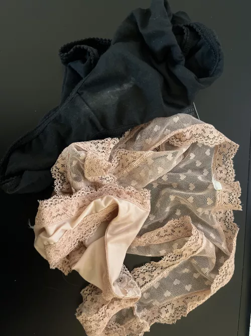 My girlfriend left me a nice pair to have fun with today. She’s just popped out so going to enjoy some alone time with these. Wish you guys could enjoy them too. by Local_Introduction24