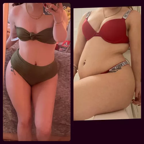 My girlfriend was skinny thick when we met, now she’s blown up into a plump pig 😏🥵 summer▶️ now by freakycouple1819