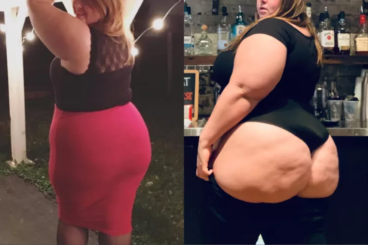My god, look at what 90+ lbs has done to my booty by misshoneypottsOF