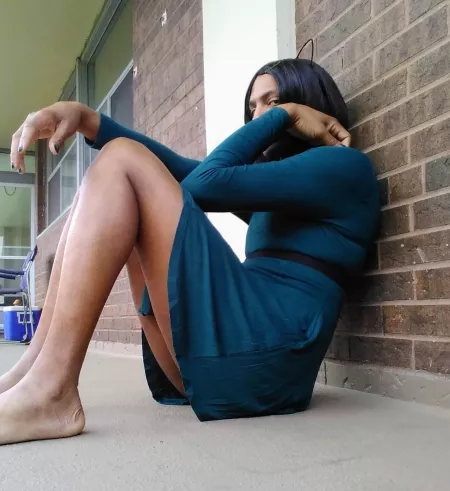 My green Spring Dress is shorter then I thought when I sit 😜💚😹 by AshlyeTS