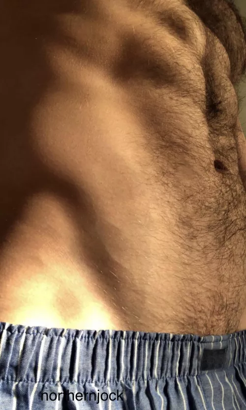 My hairy and veiny six pack abs by northernjock