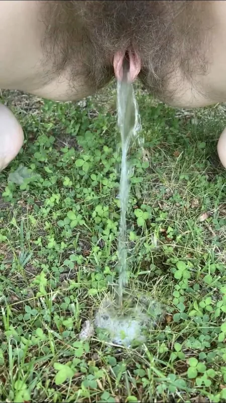 My hairy pussy loves peeing outdoors to complete my natural lifestyle 💦😉🥰 Would you wanna join? by Kinkyemma00