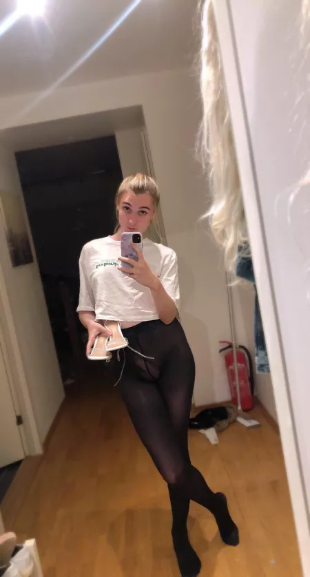 My heels are white, my holes are tight wanna come fuck me tonight? by TiffanyBallerina69